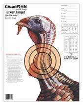 Targets Champion Traps&Targets Lifesize CHAMPION TURKEY TRGT LIFESIZE 12PK